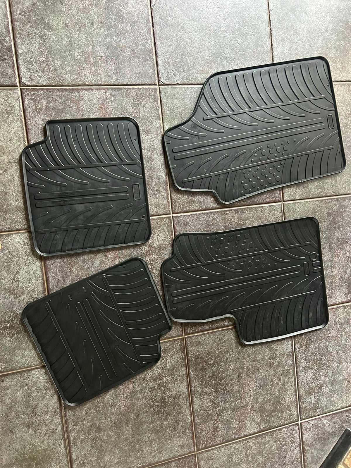 Rubberen Mattenset voor Fiat 500 - Zwart, Ophalen, Gebruikt