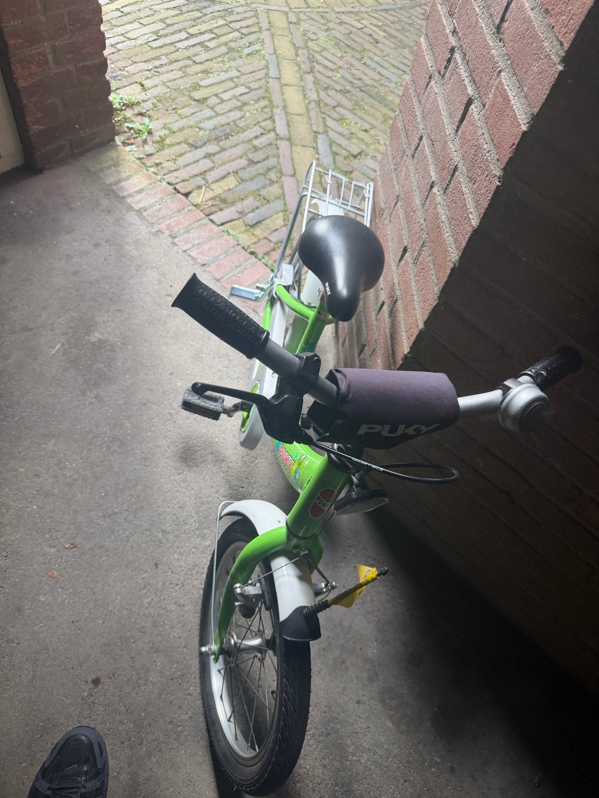 Puky kinderfiets groen - 16 inch - Gebruikt, Ophalen, Gebruikt, Terugtraprem, 16 tot 20 inch