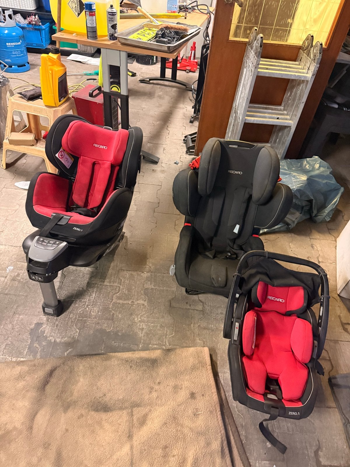 Recaro autostoelen - diverse modellen, goede staat, Gebruikt, 0 t/m 18 kg, Verstelbare rugleuning, Isofix