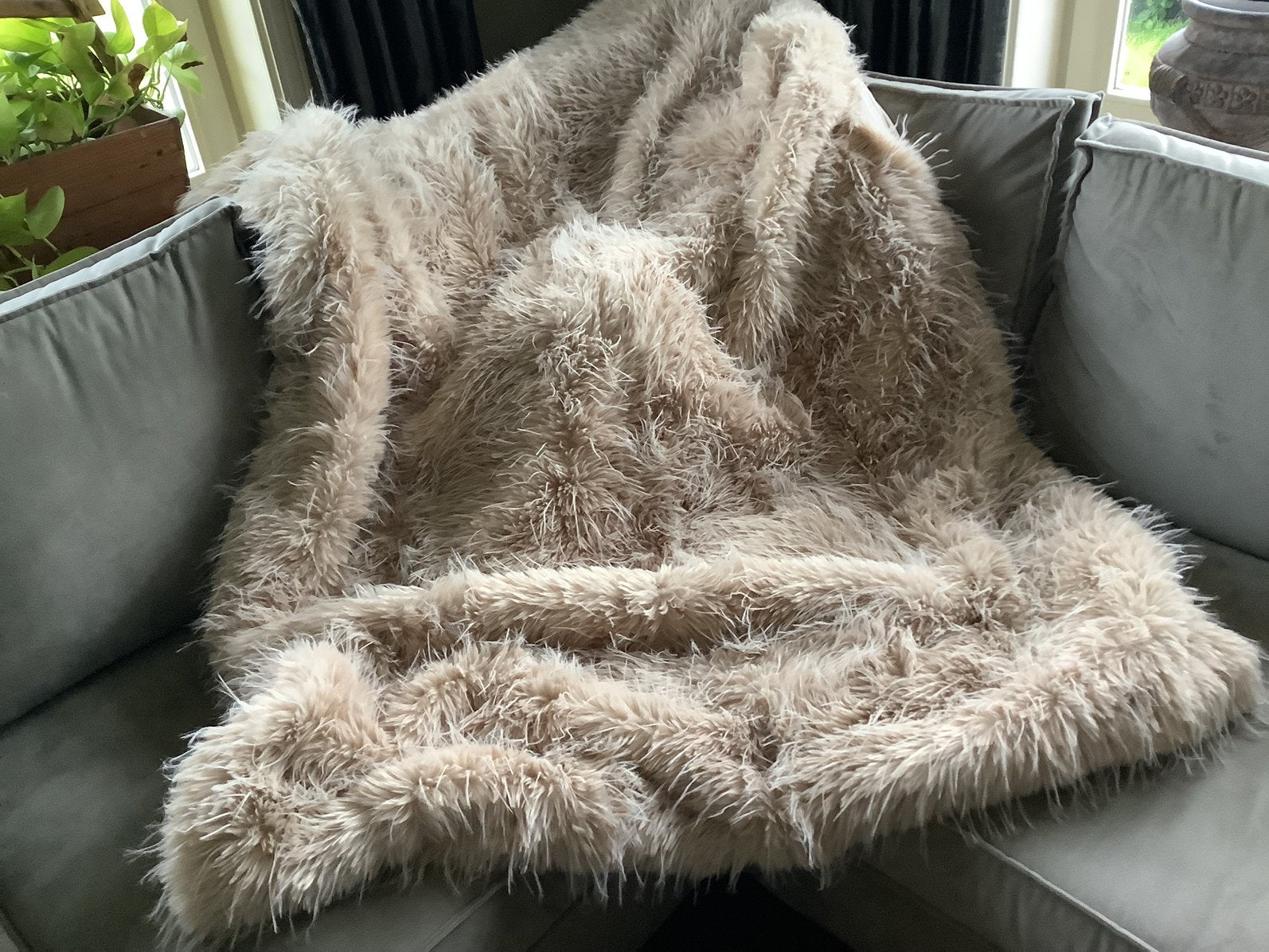 NIEUW luxe grote teddy plaid woondeken, Ophalen of Verzenden, Nieuw