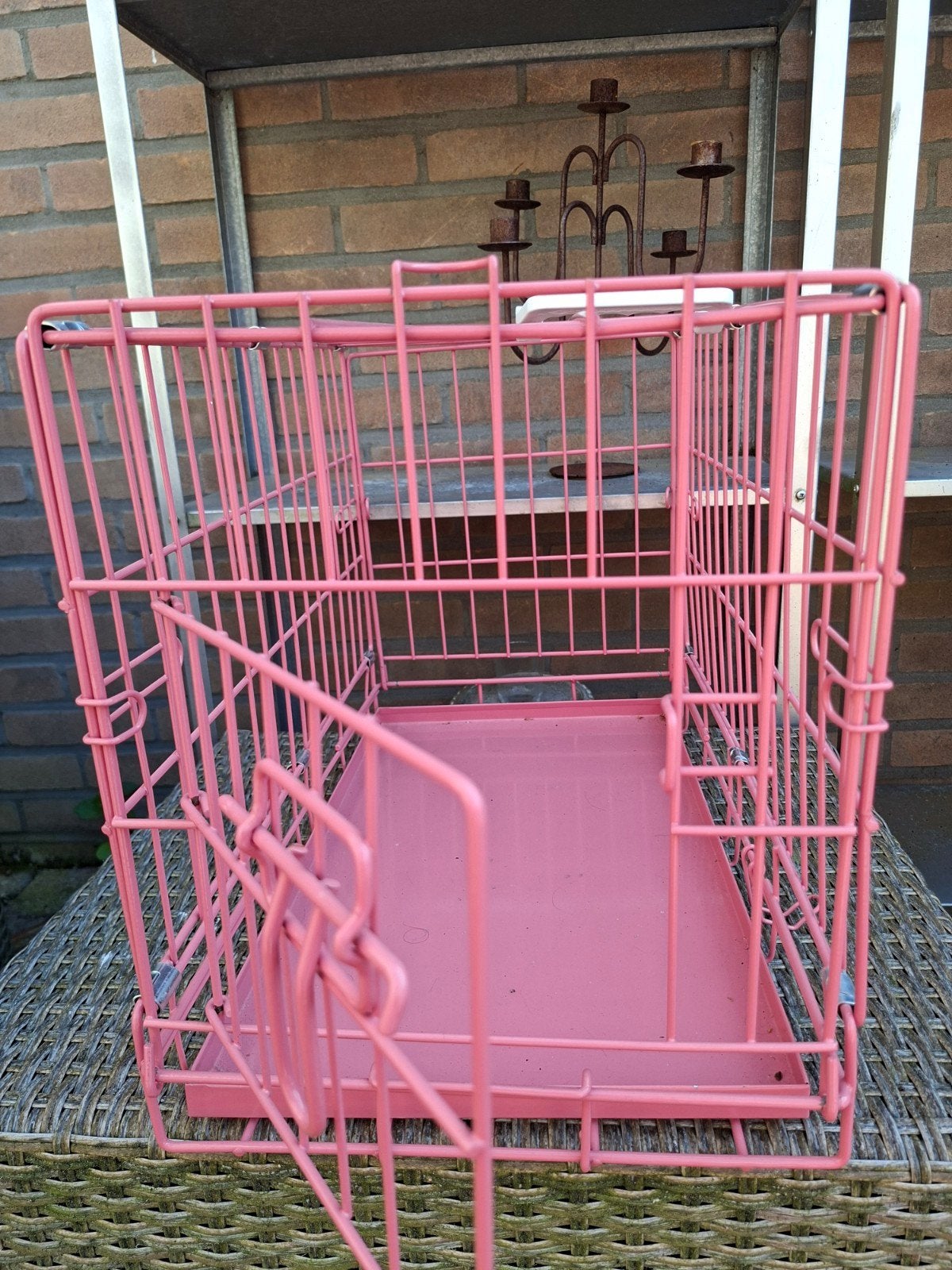 Hondenbench  rose gecoat, Ophalen, 75 tot 110 cm, Minder dan 65 cm