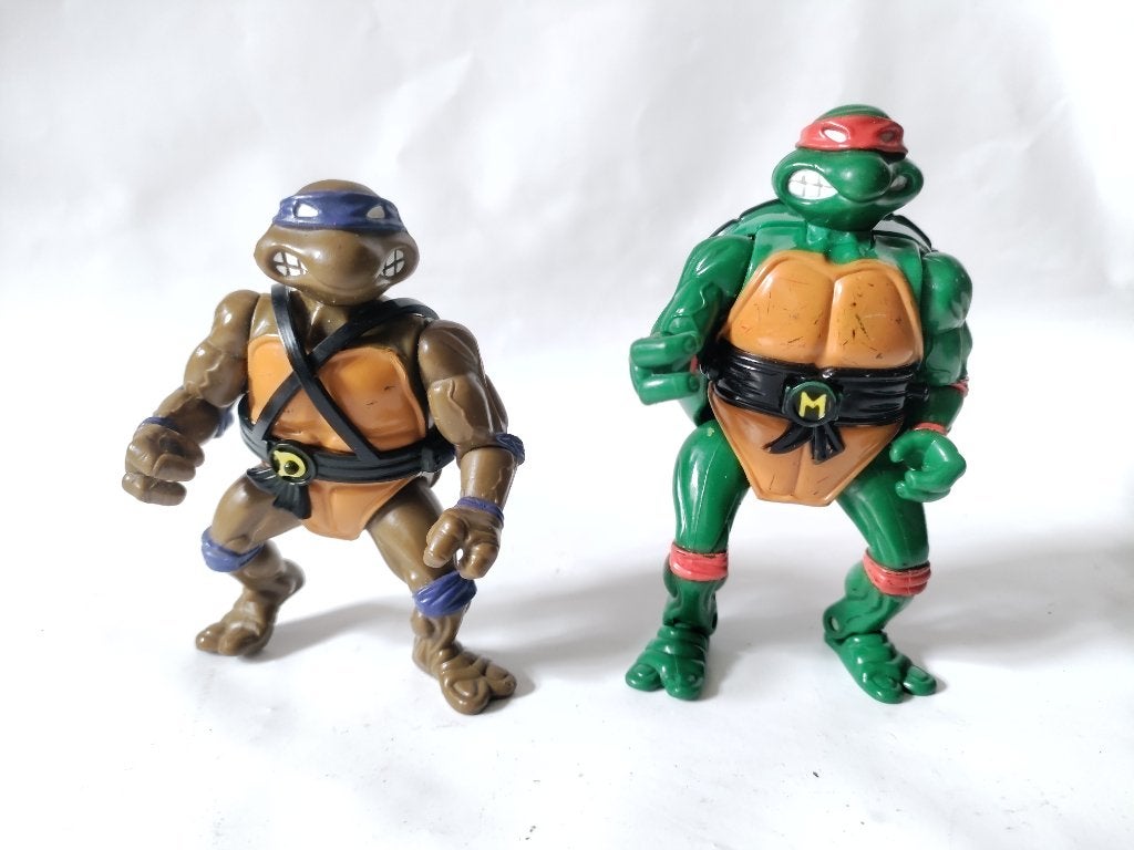2x vintage Teenage mutant ninja Turtles, Ophalen of Verzenden, Gebruikt