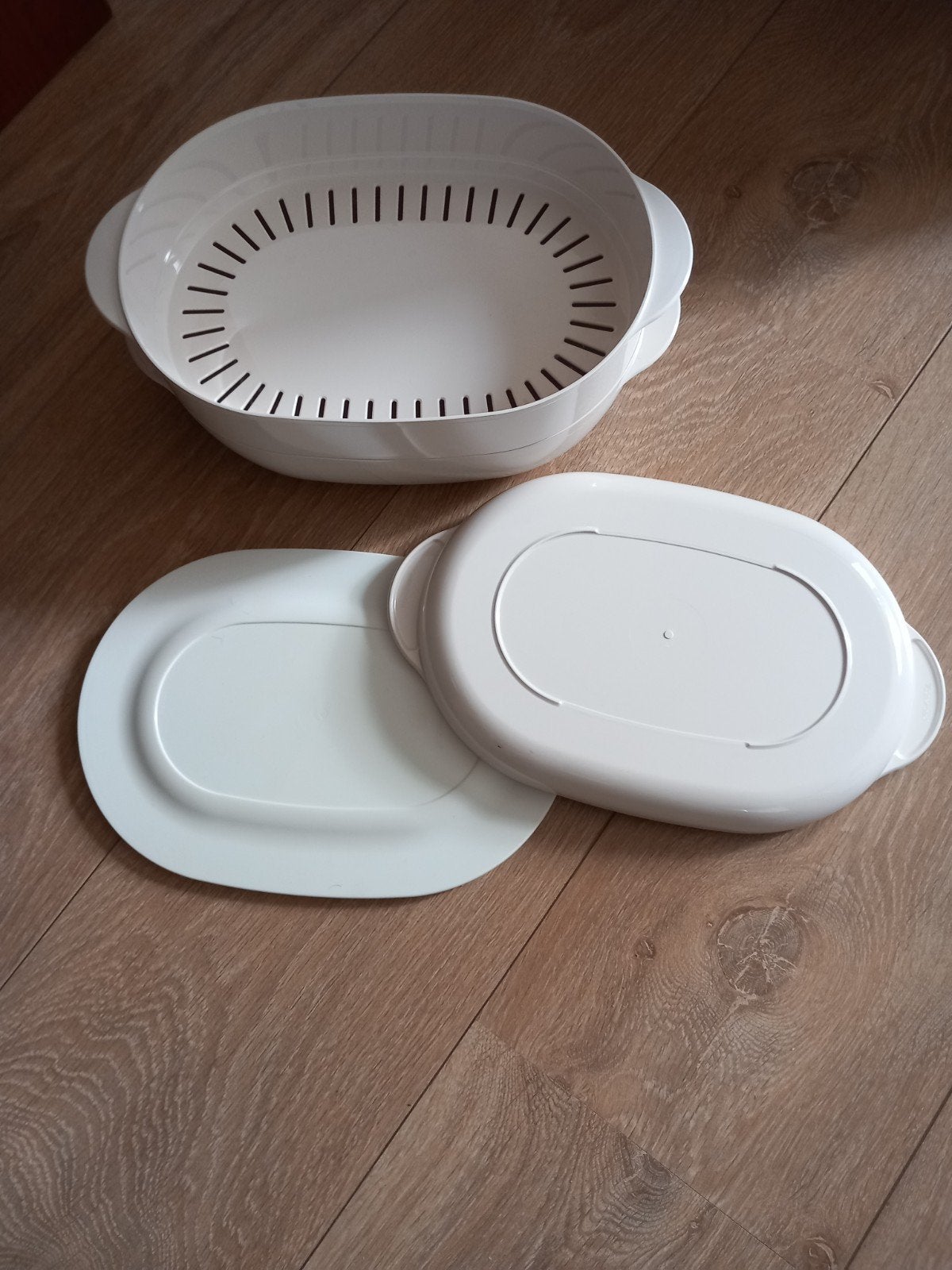 Nieuw 4-delig Tupperware,tupper wave 200 magnetronschaal, Ophalen of Verzenden, Nieuw, Schaal