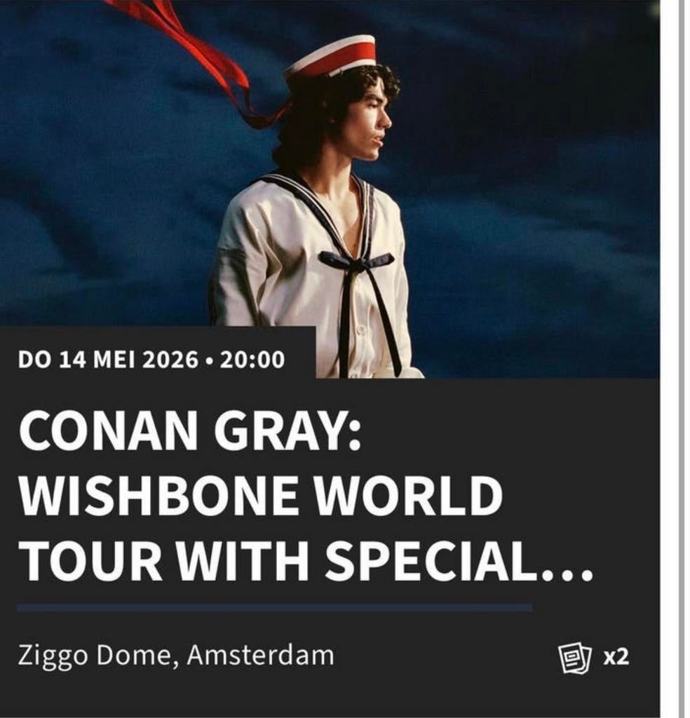 Conan Gray 2 x staan plaatsen €55 ps of bieden, Tickets en Kaartjes, Twee personen