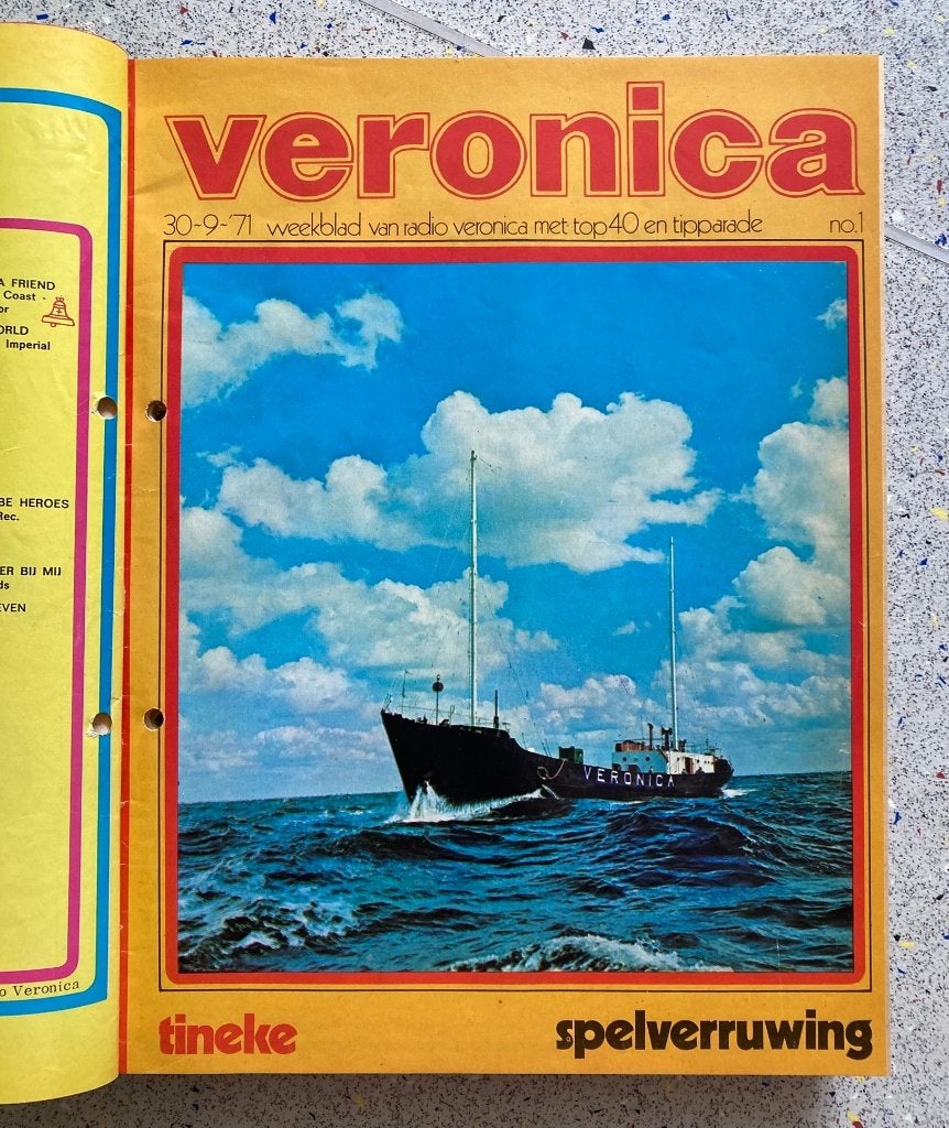 Veronica Weekblad 1971 de allereerste 14 nummers, Verzenden, Gelezen, Muziek, Film of Tv