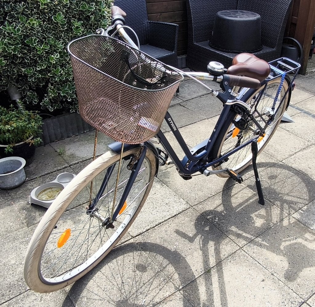 Stadsfiets Elops 520 [Kinderfiets], Gebruikt, 47 tot 50 cm, Schijfrem, Ophalen