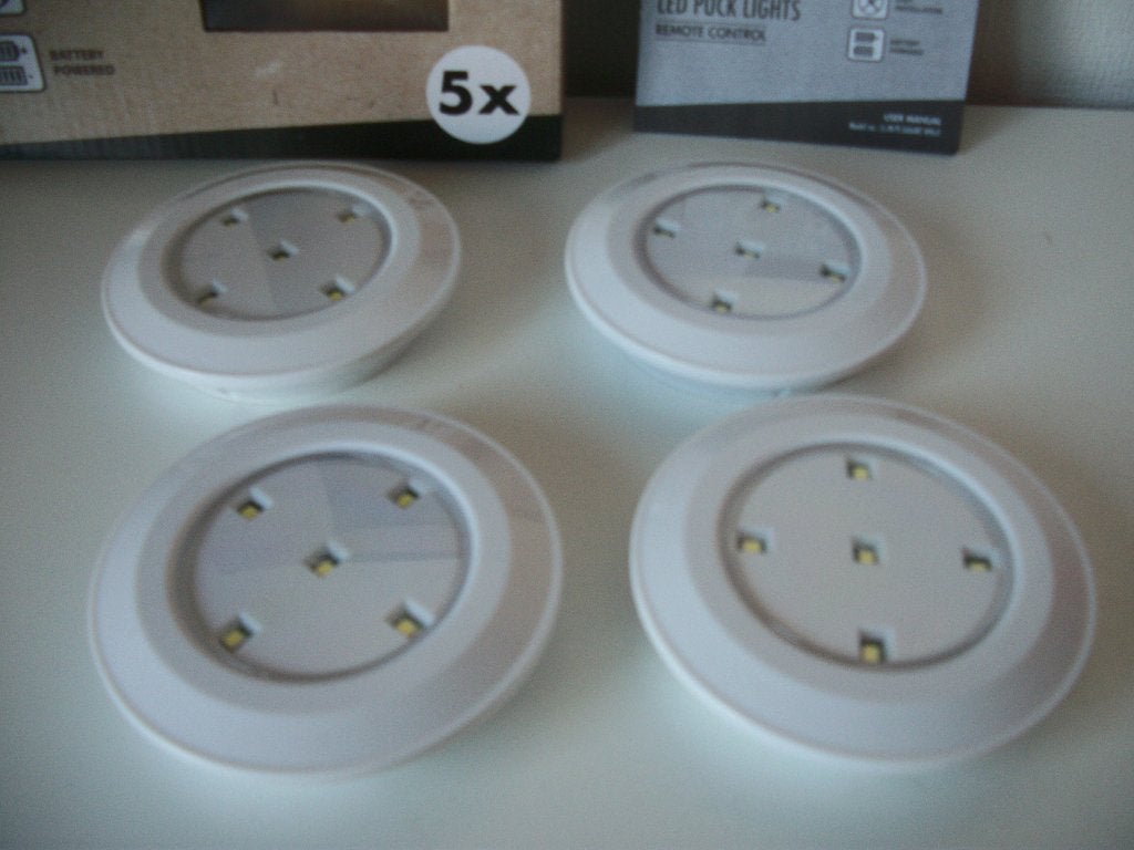 4 draadloze Lampjes/Spots van Led Lovers - Nieuw, Kunststof, Overige merken, Nieuw, Ophalen of Verzenden
