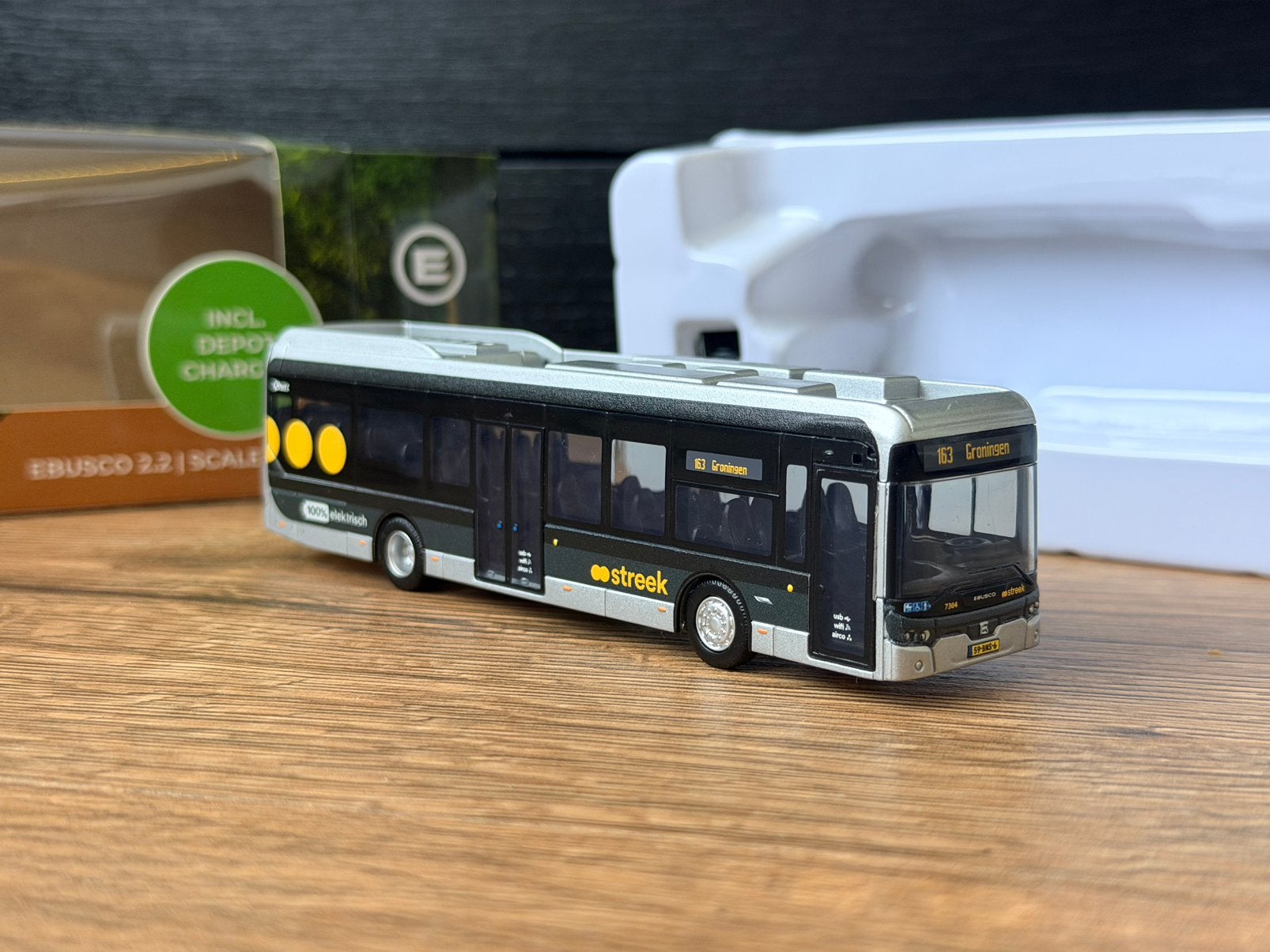 HollandOto Ebusco 2.2 Qbuzz GD Streek, Hobby en Vrije tijd, Modelauto's | 1:87, Ophalen of Verzenden, Zo goed als nieuw, Bus of Vrachtwagen