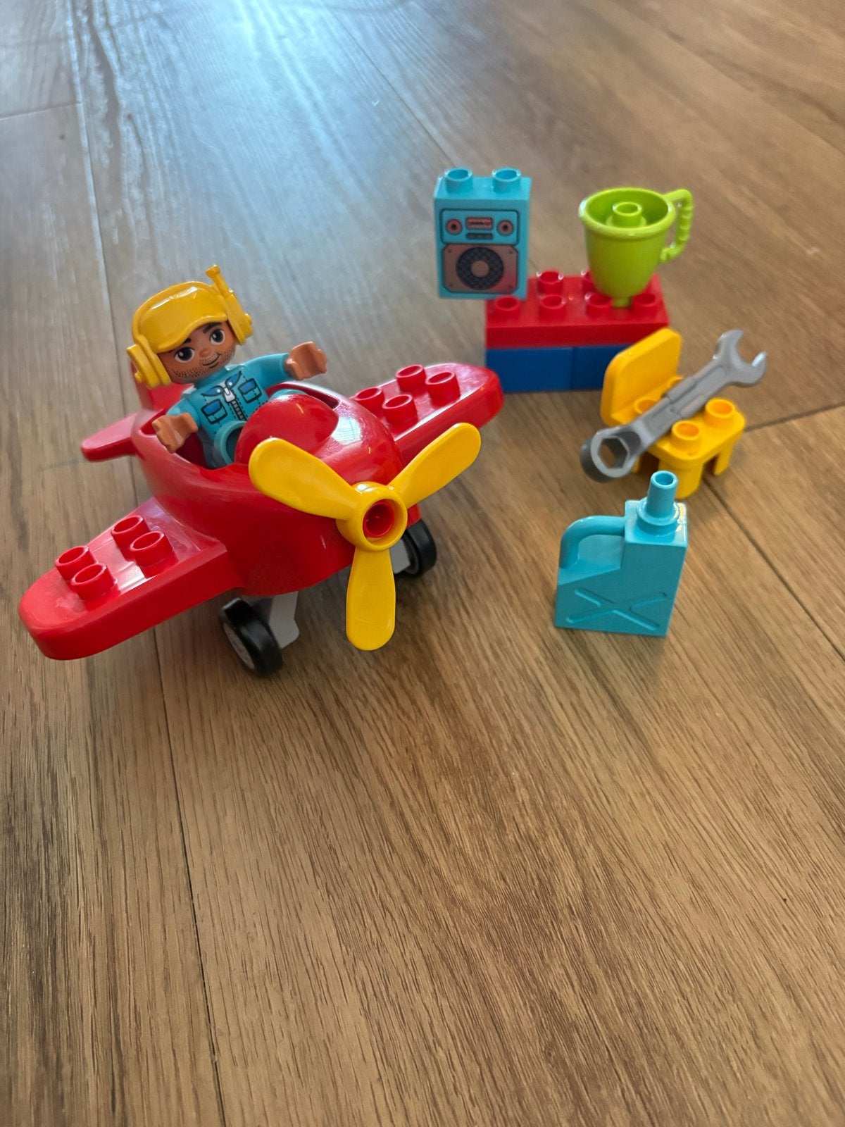 Lego Duplo Vliegtuig met Piloot en Accessoires, Ophalen, Gebruikt, Overige merken