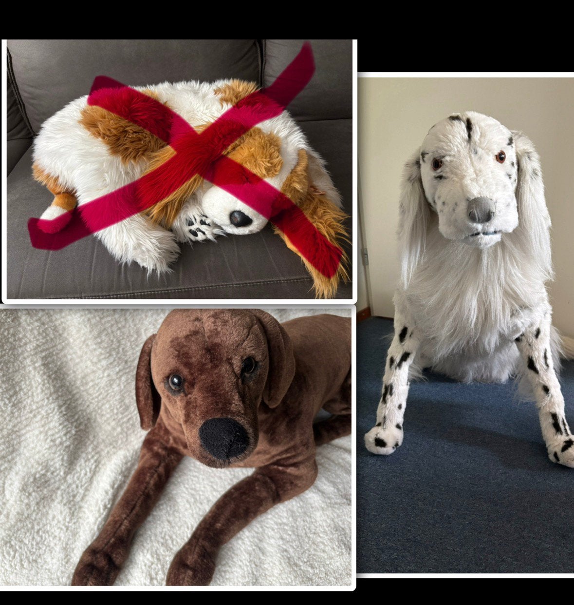 Verzwaringsknuffel, levensechte honden., Ophalen of Verzenden, Zo goed als nieuw