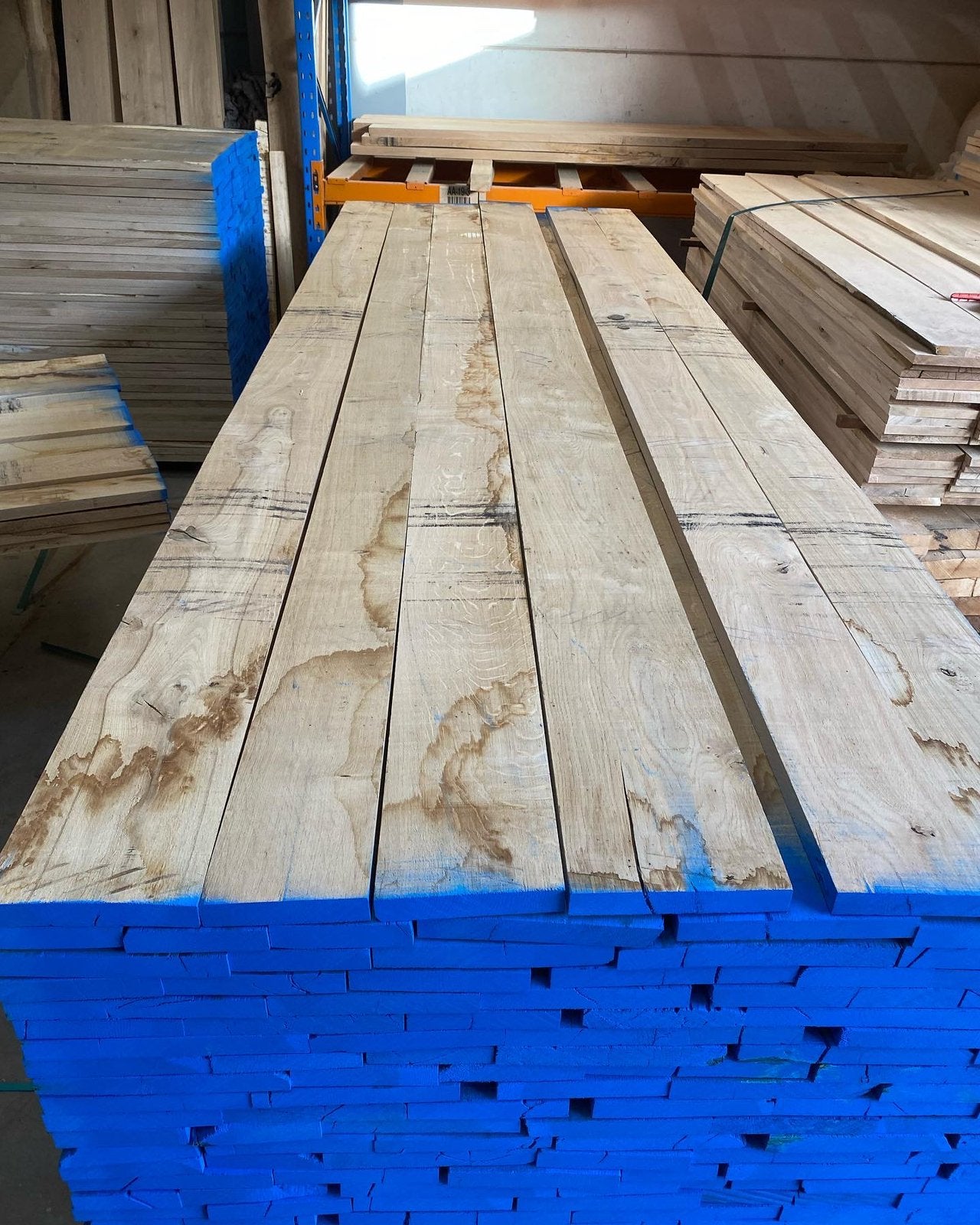 Eiken planken. 36 mm dikte. 245/305/370 cm lengte, 25 tot 50 mm, Eiken, Nieuw, Ophalen of Verzenden