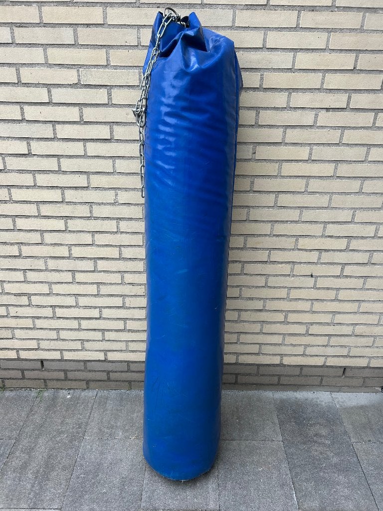 Blauwe Bokszak 160 cm (incl. ophangketting), Ophalen, Gebruikt, Bokszak