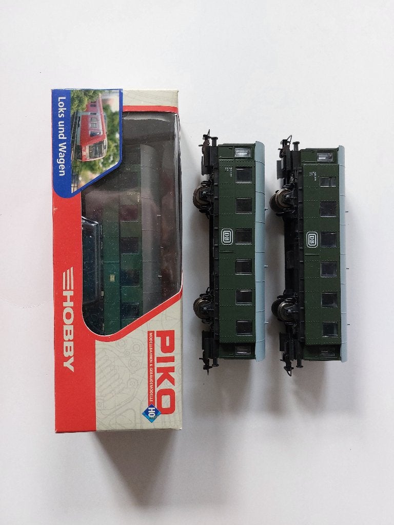 Set H0 gelijkstroom Piko Hobby rijtuigen, Gelijkstroom, Wagon, Zo goed als nieuw, Piko