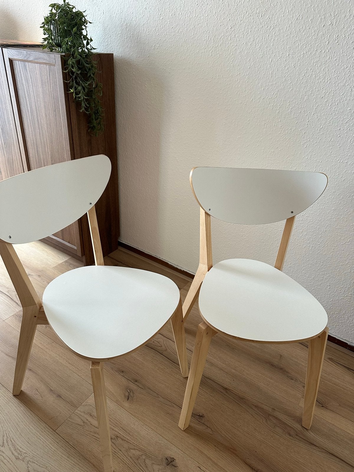 Ikea Nordmyra stoelen - Set van 2, Ophalen, Gebruikt, Twee, Wit
