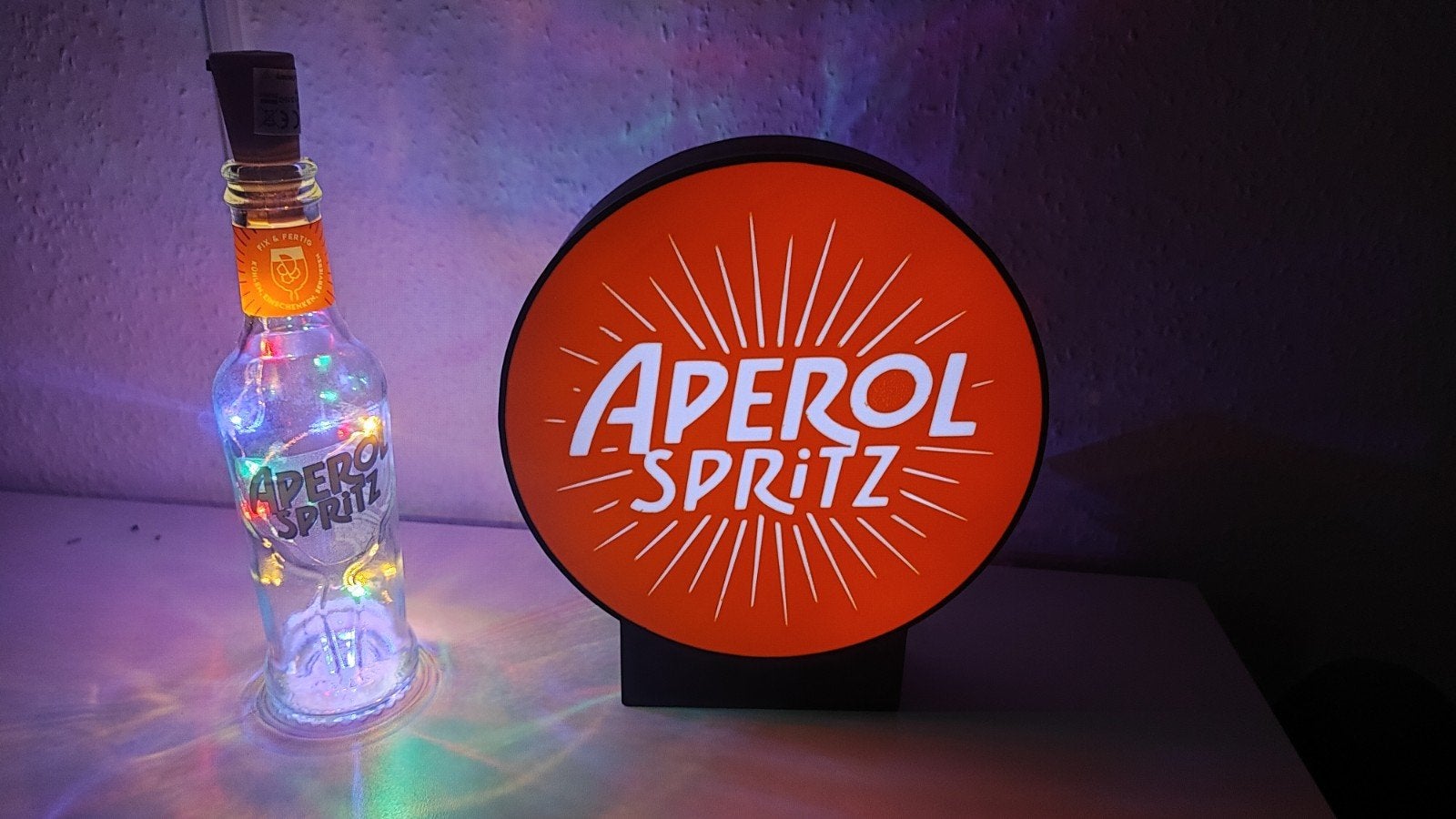 Nieuw Aperol Spritz LED Lichtbord - USB, Ø 23 cm, Ophalen of Verzenden, Nieuw