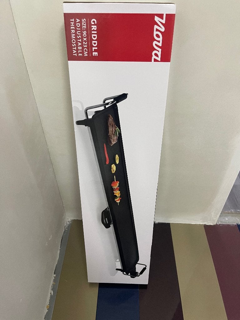Nova Griddle Bakplaat 90x23cm - Nieuw in verpakking, Ophalen, Nieuw, Tafelgrill
