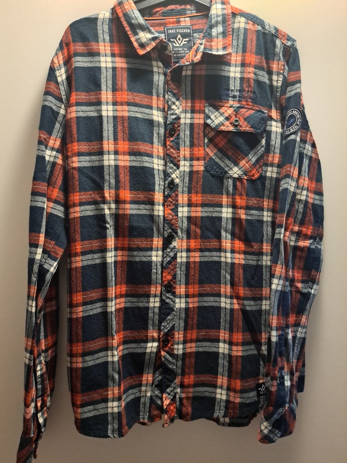 Herenblouse Jake Fischer - Geruit - Maat 168, Ophalen of Verzenden, Overige halswijdtes, Gedragen, Meerkleurig