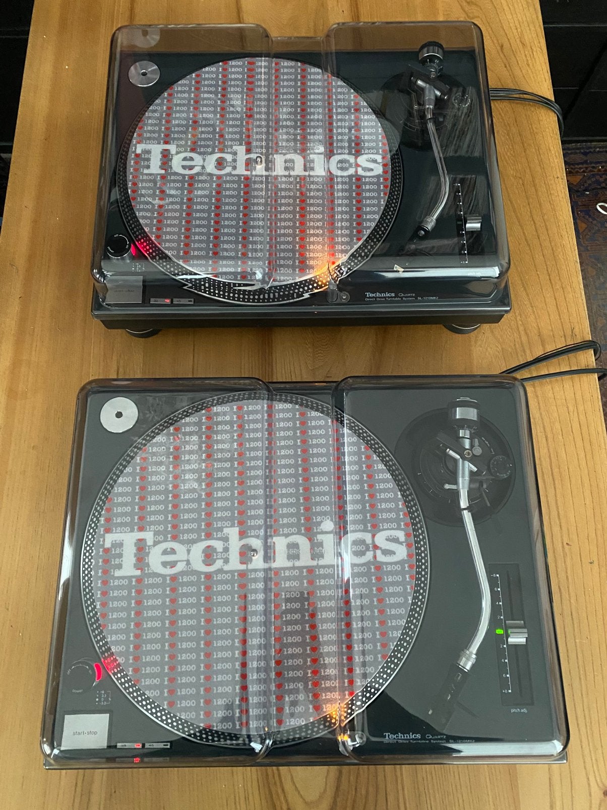 Set Technics SL1210 platenspelers in prachtige staat. 100%, Ophalen, Zo goed als nieuw, Technics