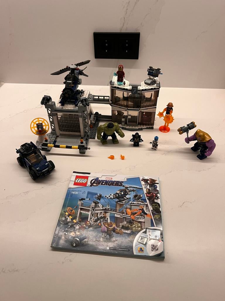 Lego 76131 Avengers hoofdkwartier battle, Gebruikt, Marvel, Lego, Ophalen of Verzenden