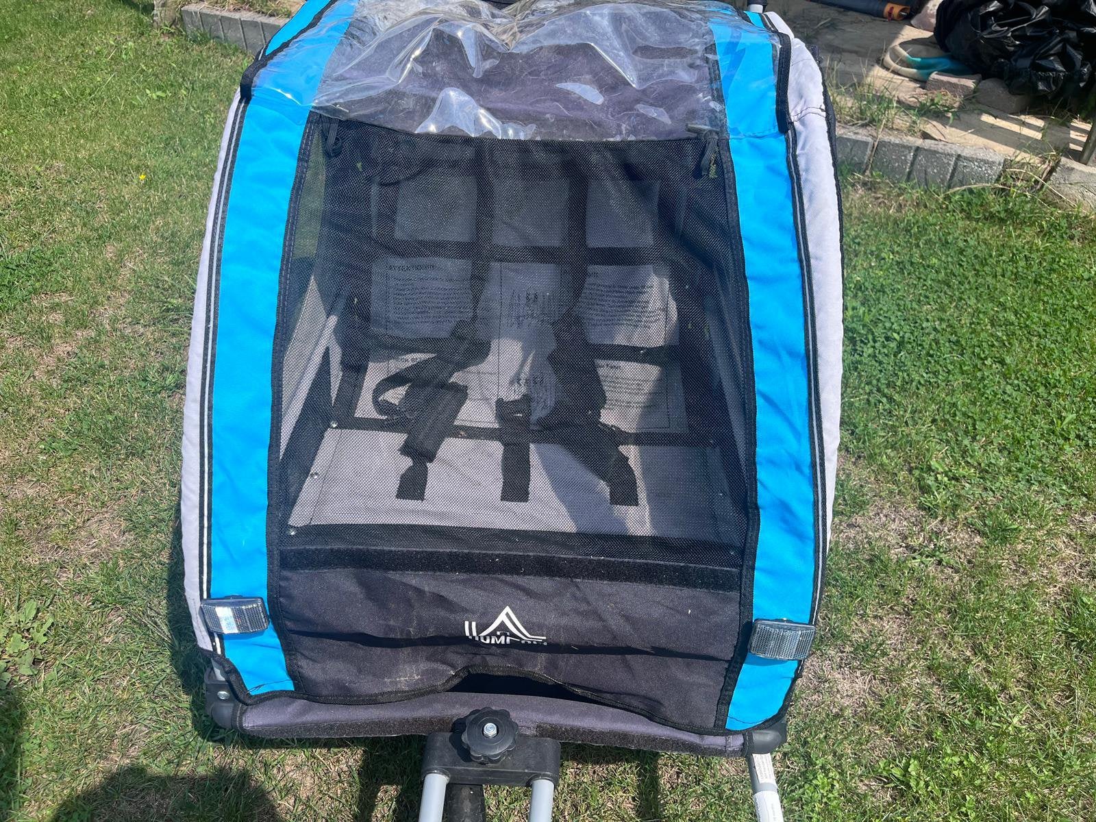 Homcom fietskar 2 kinderen, Ophalen, Gebruikt, Opvouwbaar, 20 tot 40 kg