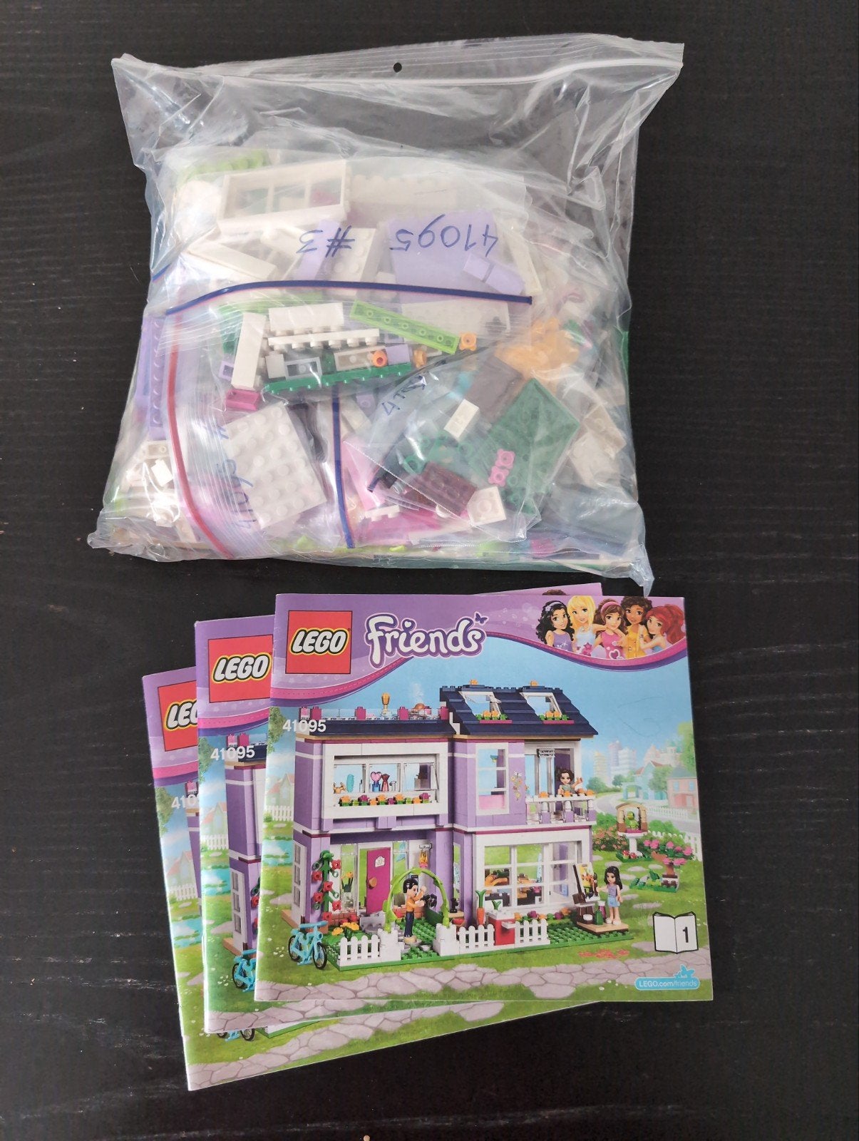 Lego Friends 41095 Emma's Huis, Complete set met instructies, Kinderen en Baby's, Speelgoed | Duplo en Lego, Gebruikt, Lego, Friends