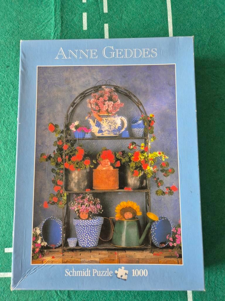 Puzzel Anne Geddes "plantjes" 1000 stukjes, Ophalen, 500 t/m 1500 stukjes, Zo goed als nieuw, Legpuzzel