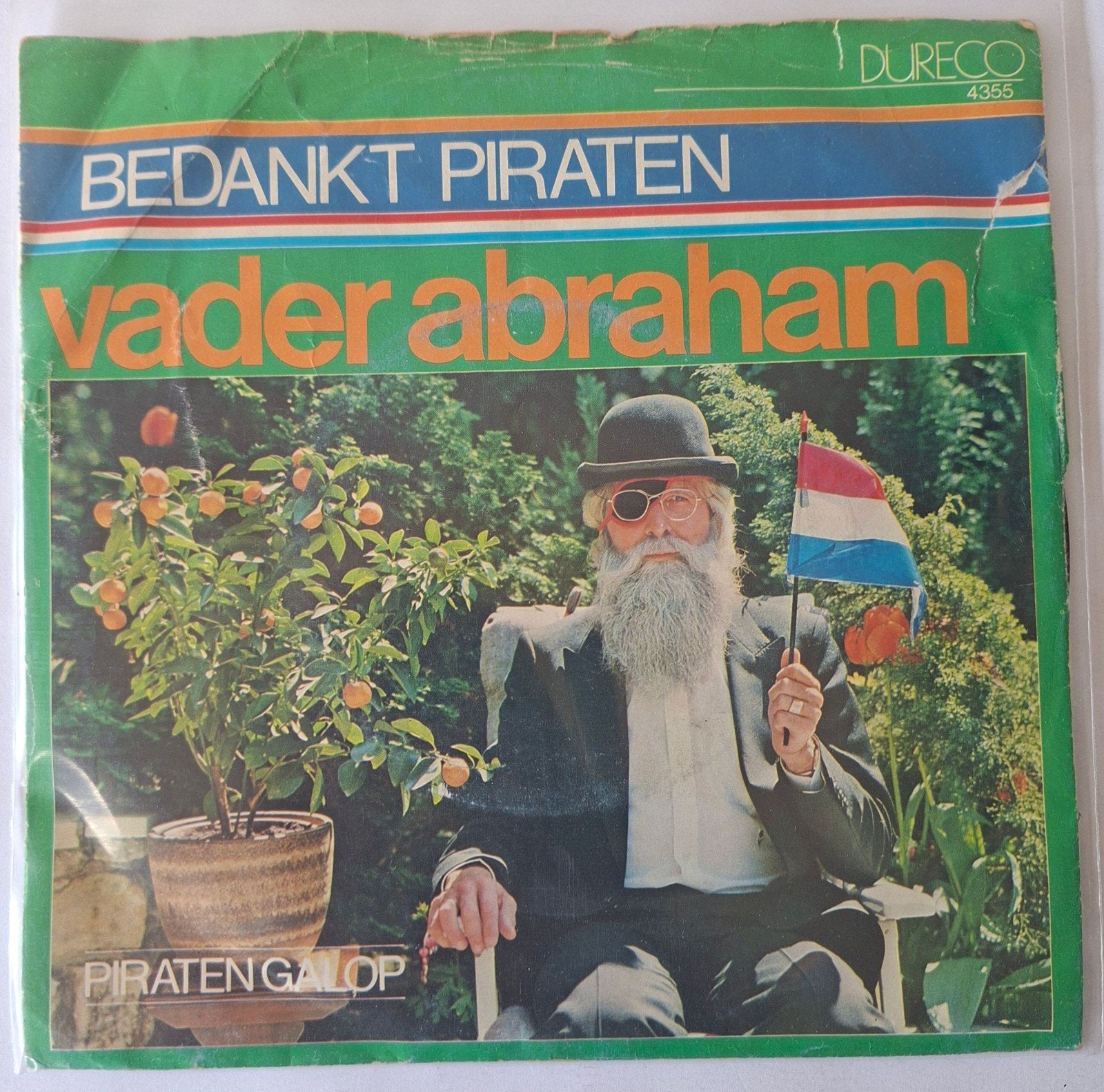 Vader Abraham      Bedankt Piraten, Ophalen of Verzenden, Gebruikt, 7 inch, Levenslied of Smartlap