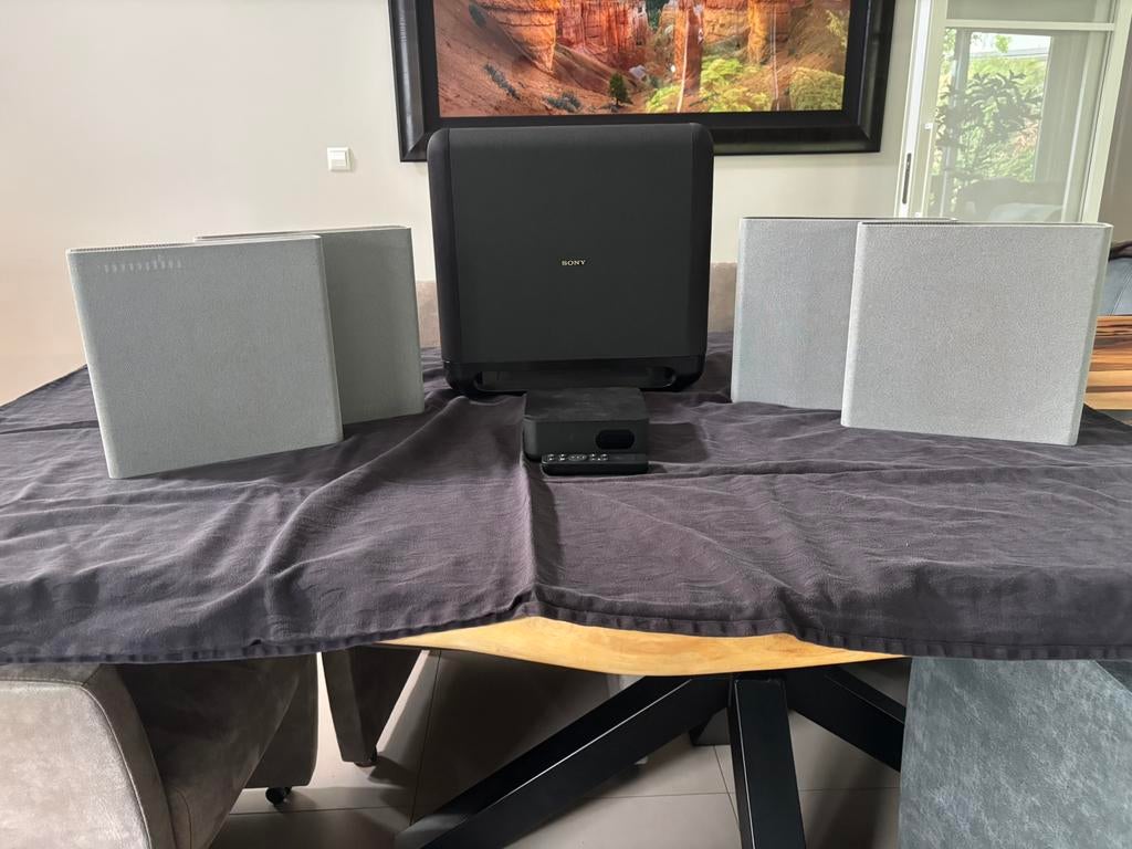 Sony Bravia HT-A9M2 + Sony SA-SW5 | Home Cinema Set Sony, Ophalen, 70 watt of meer, Zo goed als nieuw, 5.1-systeem