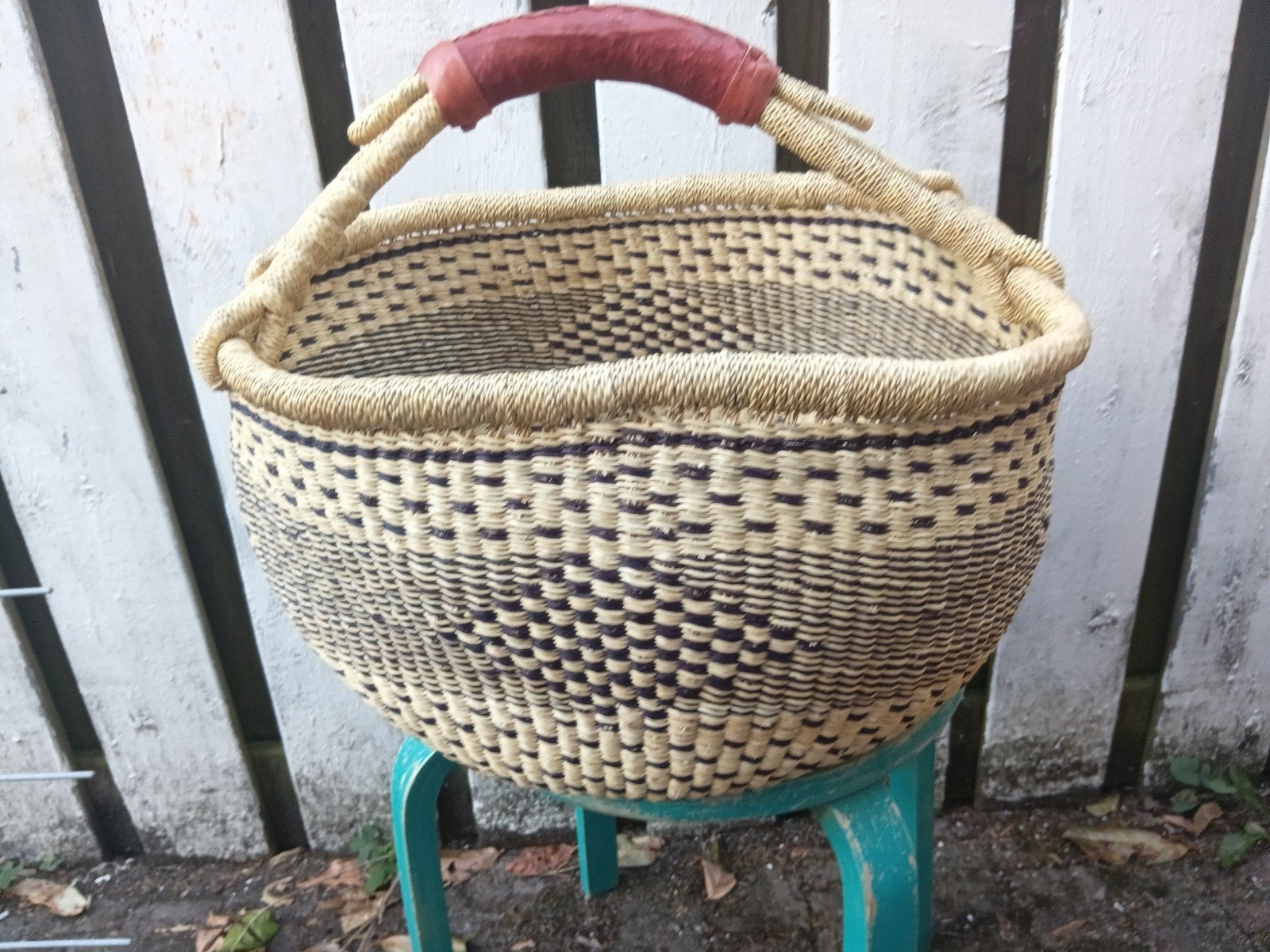 Bolgatanga mand Ghana rond oersterk, Ophalen of Verzenden, Nieuw, Rond, Overige materialen
