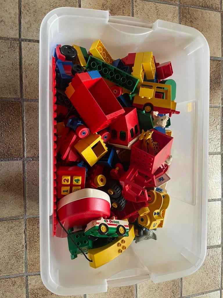 Grote bak lego duplo, Ophalen of Verzenden, Gebruikt