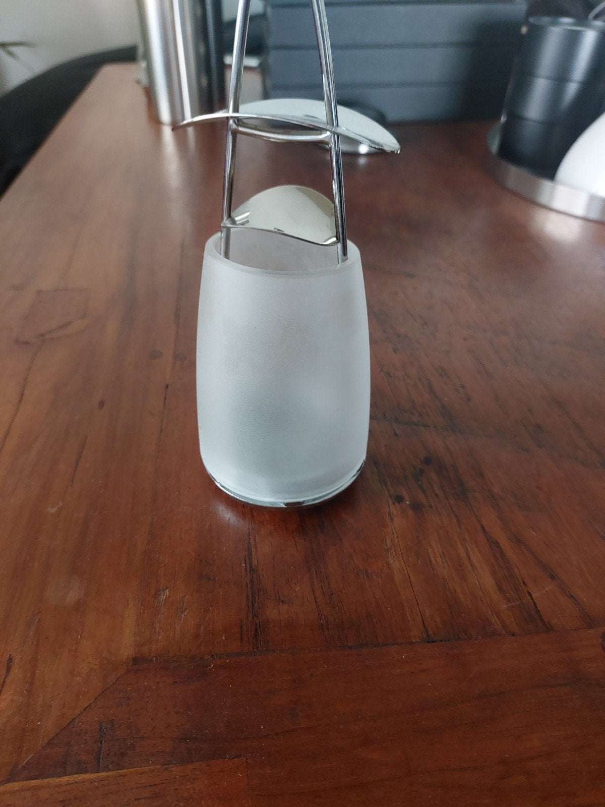 Georg Jensen Elements waxinelichthouder, Gebruikt, Overige merken, Waxinelichthouder, Ophalen of Verzenden