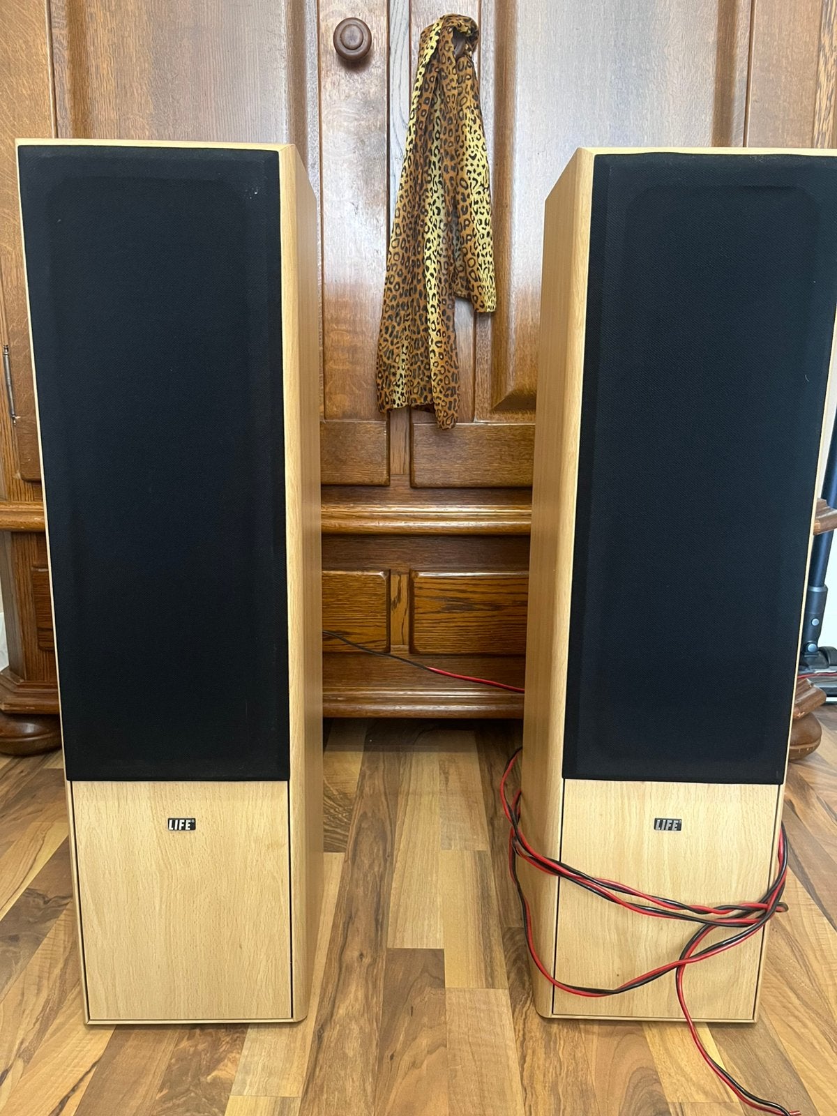 LIFE L 5454 100W speakers, Inclusief kabels, 120 tot 150 watt, Speakerset, Zo goed als nieuw