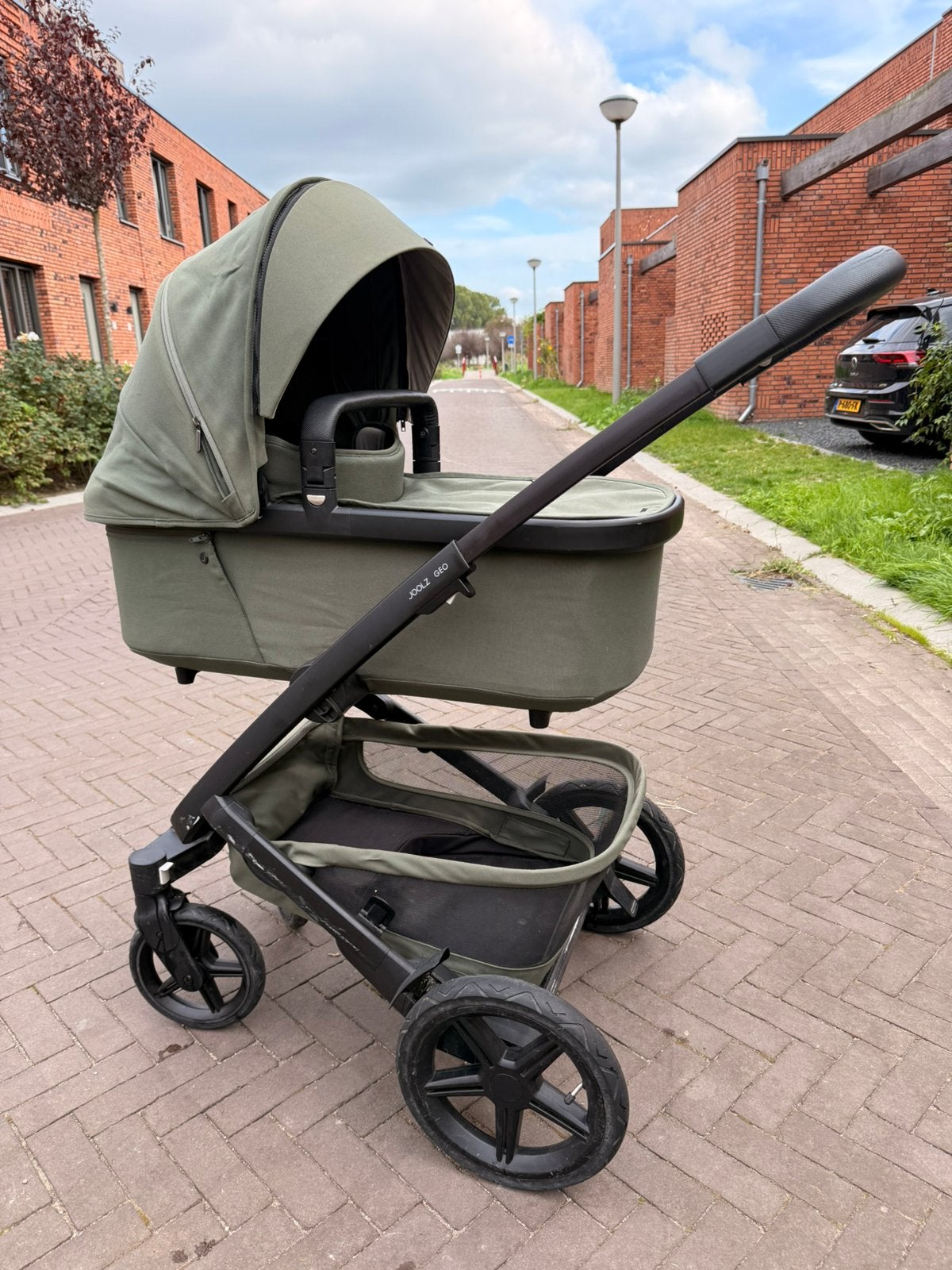 Joolz Geo3 kinderwagen – zeer compleet – Woodland Green, Gebruikt, Duowagen, Combiwagen, Ophalen