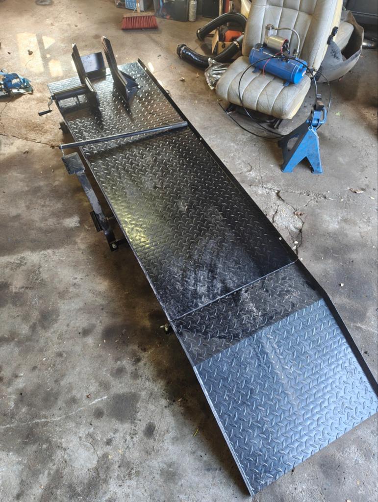 Motor brug / lift, Doe-het-zelf en Verbouw, Ophalen of Verzenden, Gebruikt, Benzinemotor