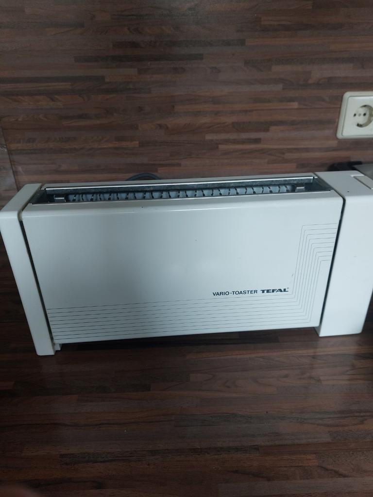 Tefal Vario Toaster - Vintage broodrooster, Witgoed en Apparatuur, Broodroosters, Ophalen of Verzenden, Gebruikt, Uitneembare kruimellade