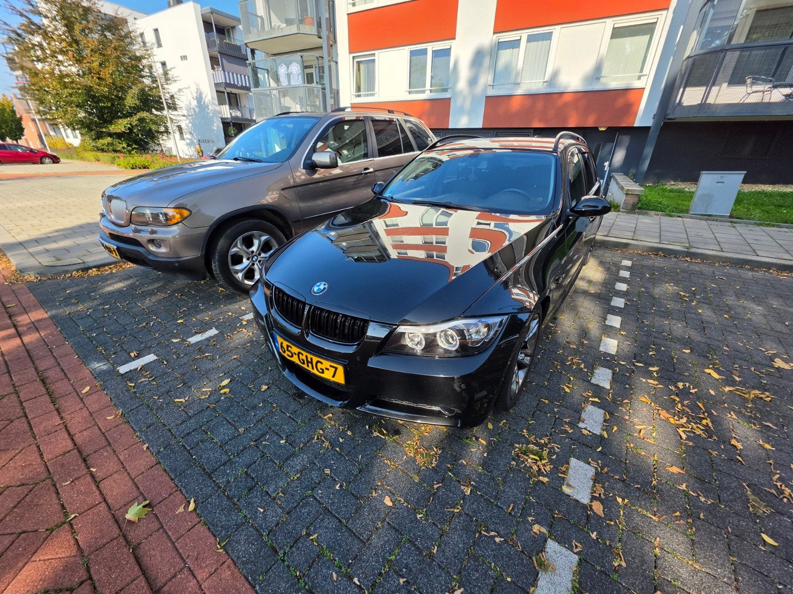 BMW 3-Serie 2.0 I 320 Touring 125KW AUT 2008 Zwart, Auto's, Automaat, 1995 cc, Zwart, 4 cilinders