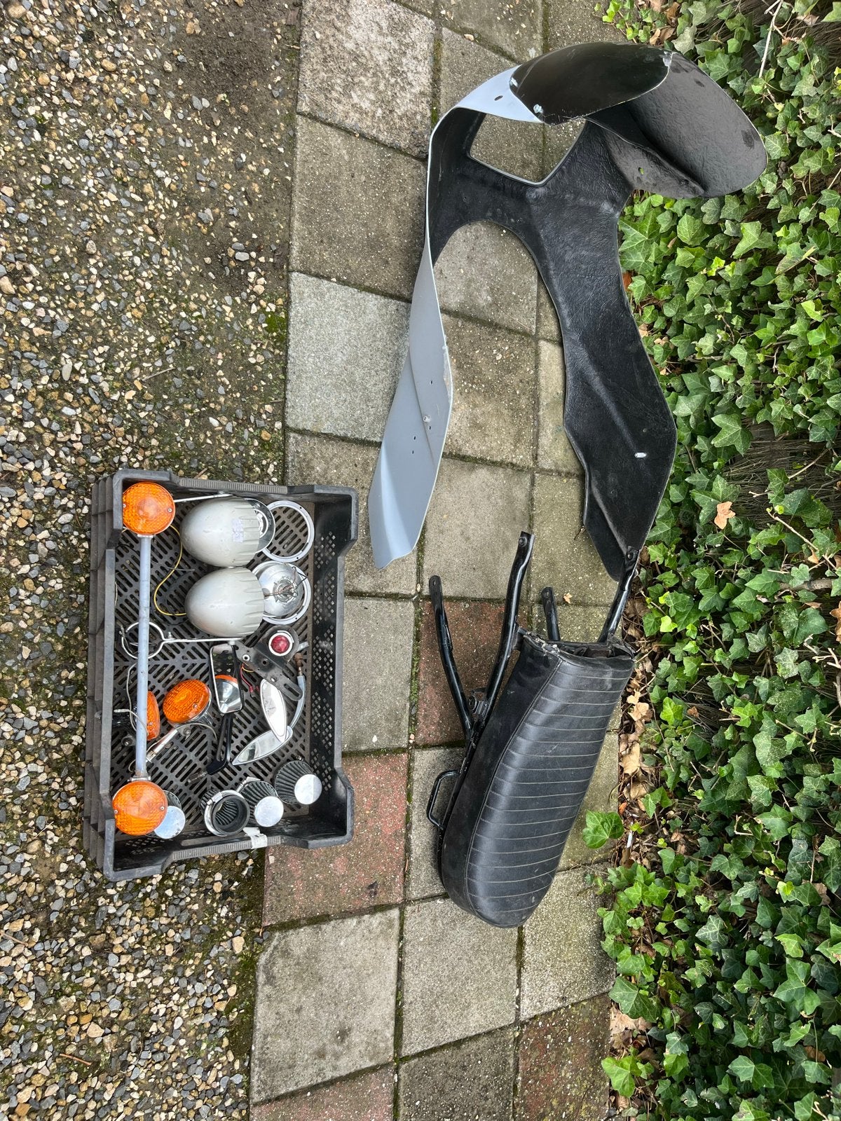 Universele Caferacer onderdelen jaren 70/80 look, Ophalen, Gebruikt