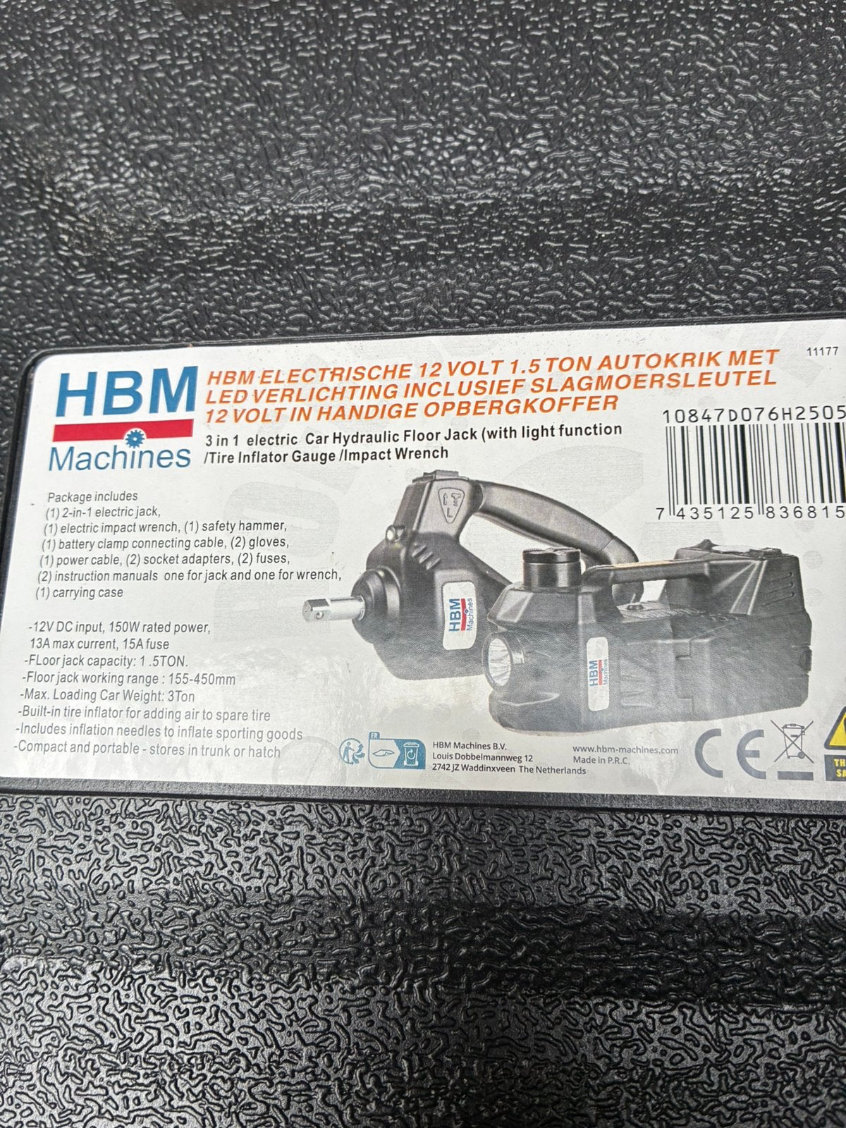 12volt autokrik, Auto, Groter dan 1:32, Nieuw, Ophalen