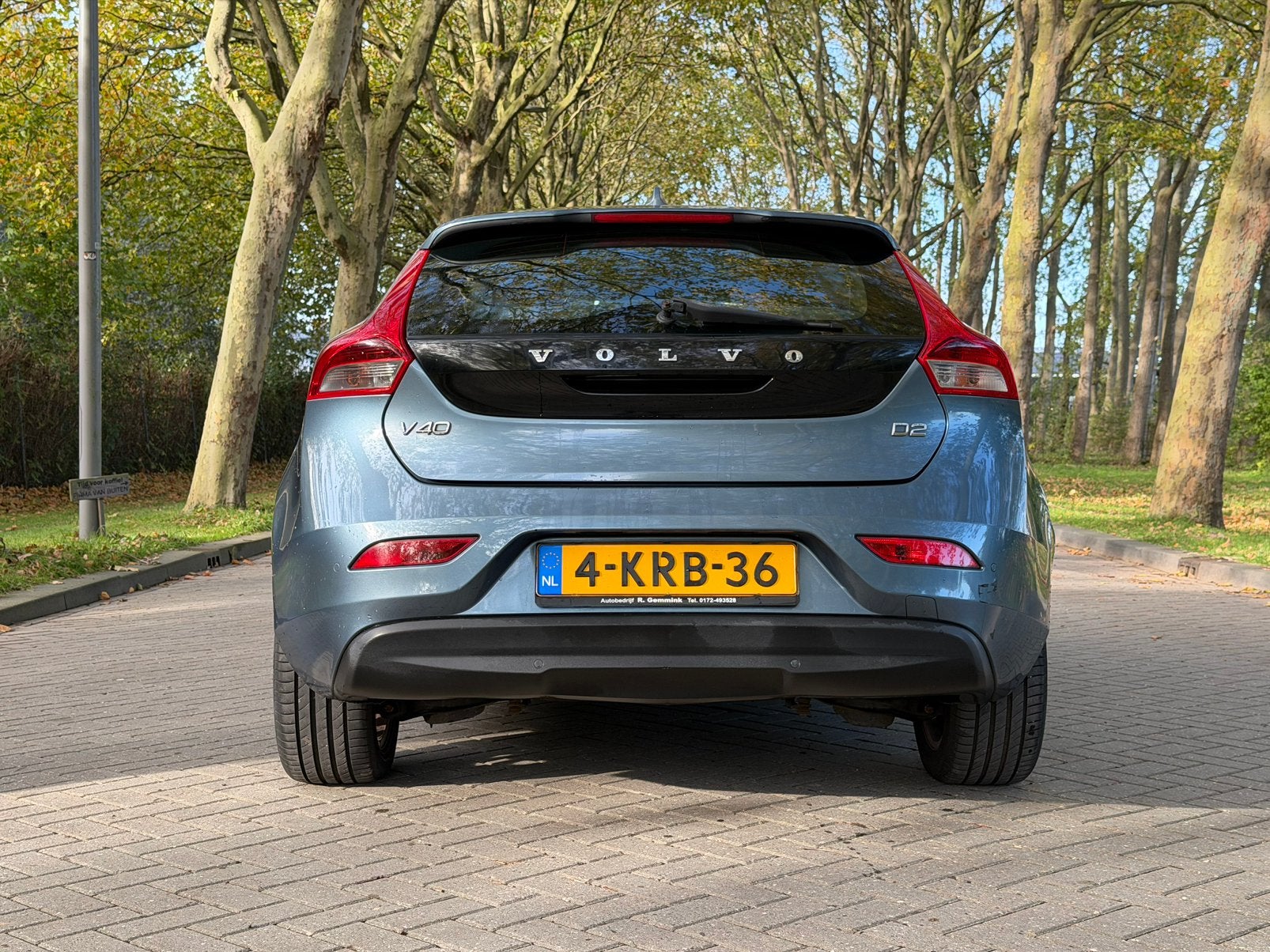 Volvo V40 1.6 D2 115PK 2013 Blauw, Auto's, Voorwielaandrijving, Euro 5, Stof, Zwart