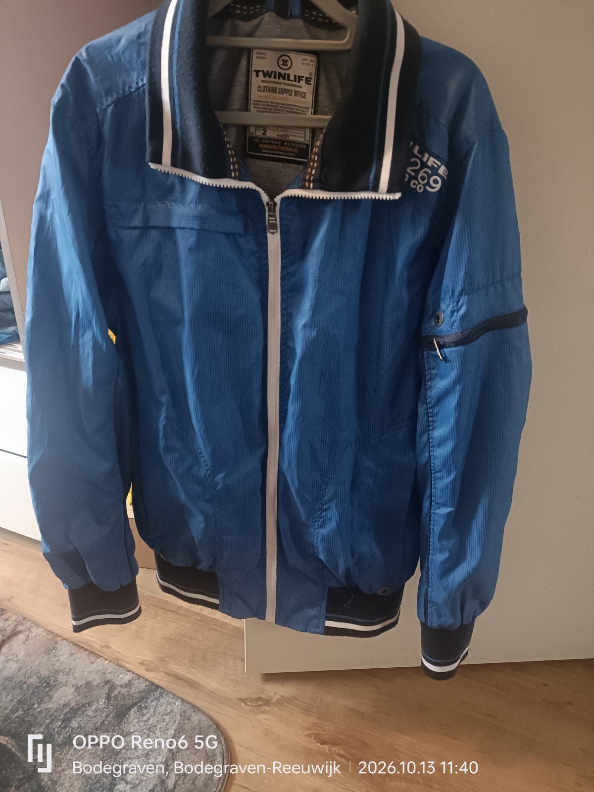 Twinlife heren jas - Maat L - Blauw - Zo goed als nieuw, Maat 52/54 (L), Blauw, Ophalen of Verzenden, Zo goed als nieuw