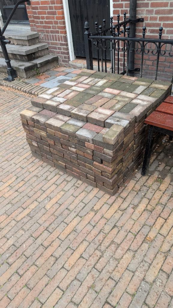 Gebruikte klinkers voor terras of oprit, Gebruikt, Klinkers, Ophalen of Verzenden, 10 m² of meer