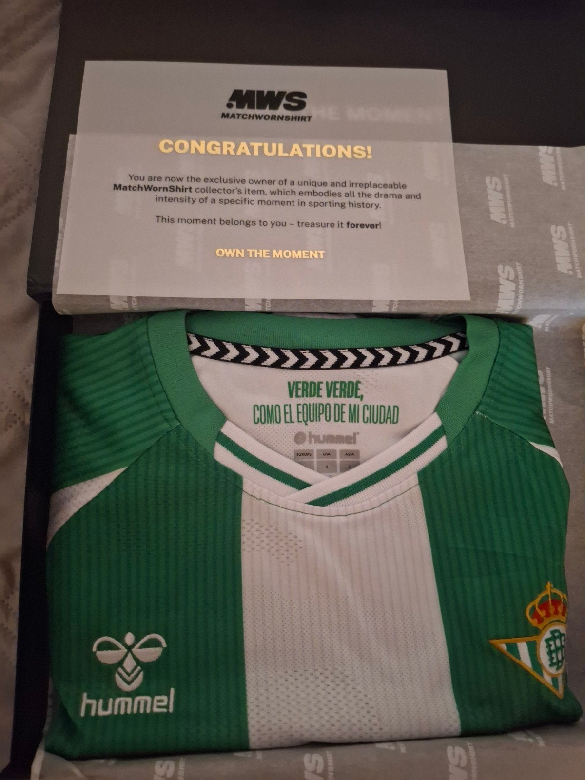 Gesigneerd/gedragen wedstrijdshirt Amrabat - Real Betis, Ophalen of Verzenden, Buitenlandse clubs, Shirt