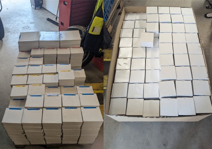 restpartij afbraam- en doorslijpschijven, Ophalen, Nieuw, Minder dan 700 watt, Haakse handslijpmachine
