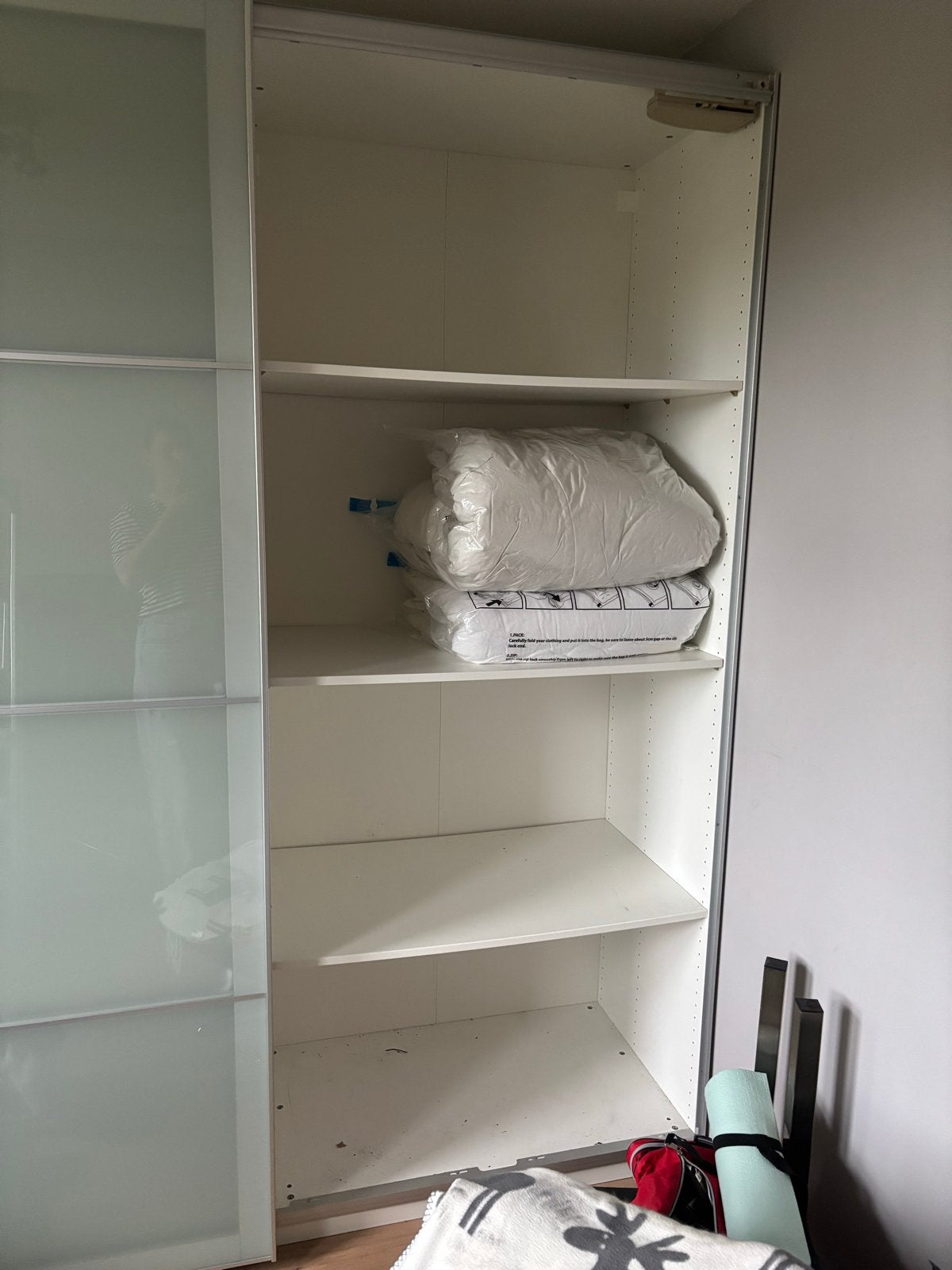 IKEA Pax kast met schuifdeuren van melkglas, Ophalen, Gebruikt, 200 cm of meer, 150 tot 200 cm