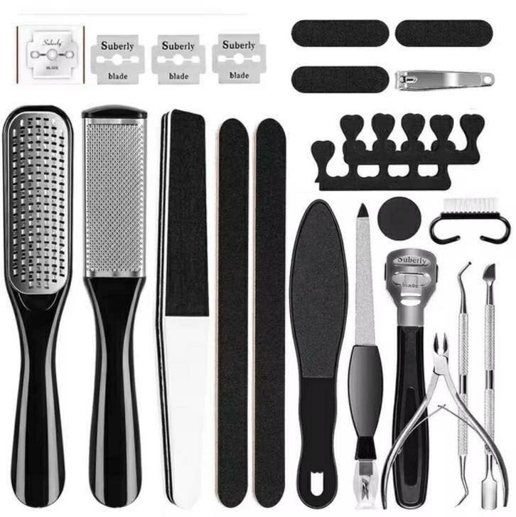 23-delige volledige pedicureset voor pedicuresalon en eelt, Ophalen of Verzenden, Nieuw