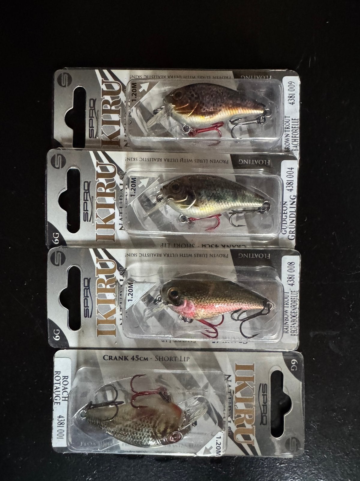 4x Spro Ikuru crank 4,5 cm : €22,50, Ophalen of Verzenden, Zo goed als nieuw, Overige typen