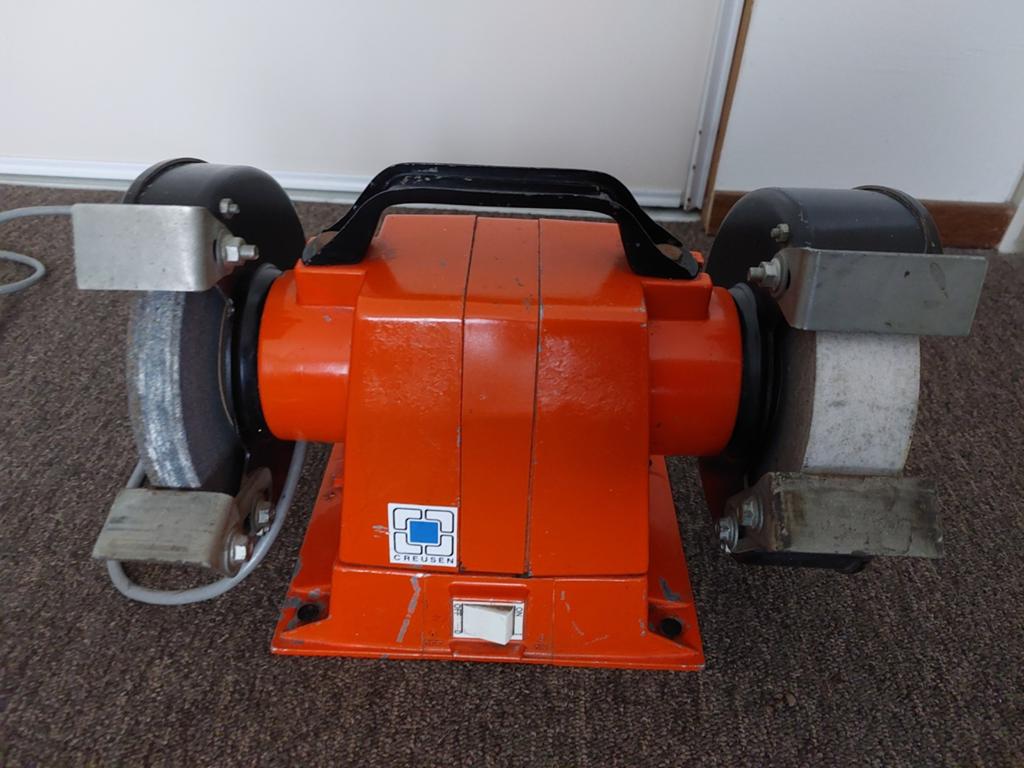 Creusen werk bank slijpmachine, Ophalen of Verzenden, Zo goed als nieuw, Minder dan 700 watt, Werkbankslijpmachine