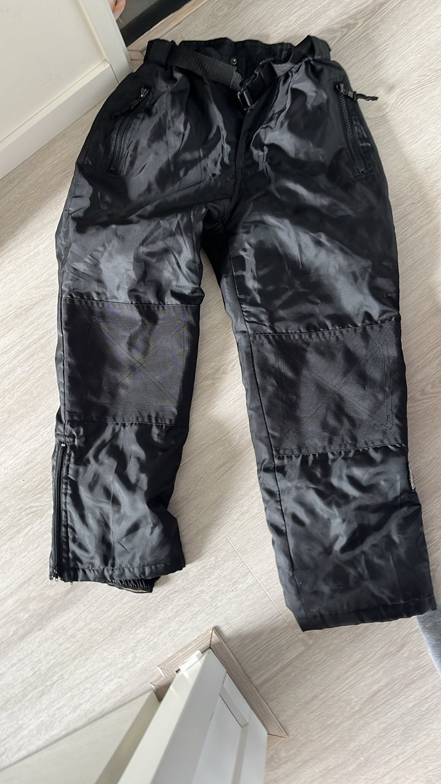 Zwarte herenbroek met ritsen, Ophalen, Gedragen, Overige maten, Zwart