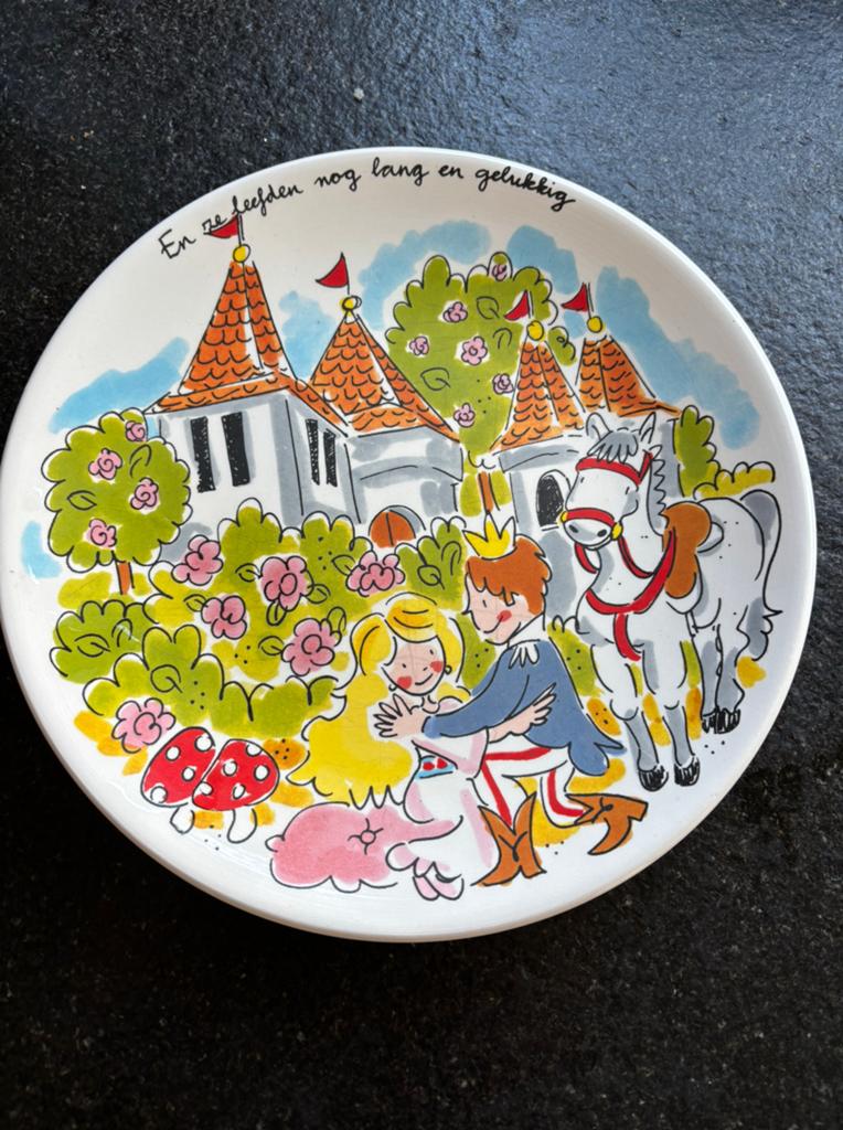 1 x blond efteling ontbijtbordje, Ophalen of Verzenden, Zo goed als nieuw, Overige typen