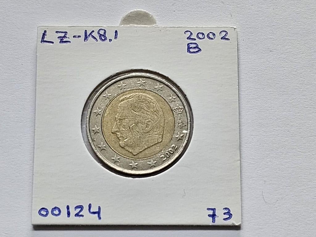 2-euromunt België (B) 2002 Koers LZ-K8.1, Postzegels en Munten, Munten | Europa | Euromunten, Ophalen of Verzenden, België, 2 euro